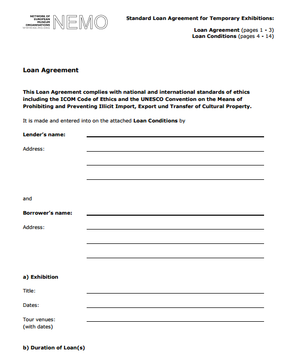 Short Term Personal Loan Agreement Template