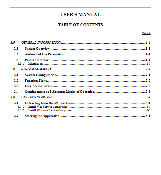 Manual Format Template from www.wordtemplatesdocs.org