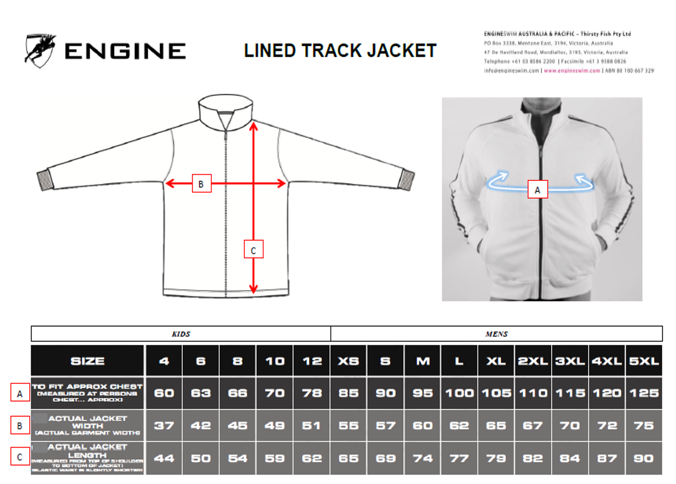 My Clothing Size Chart