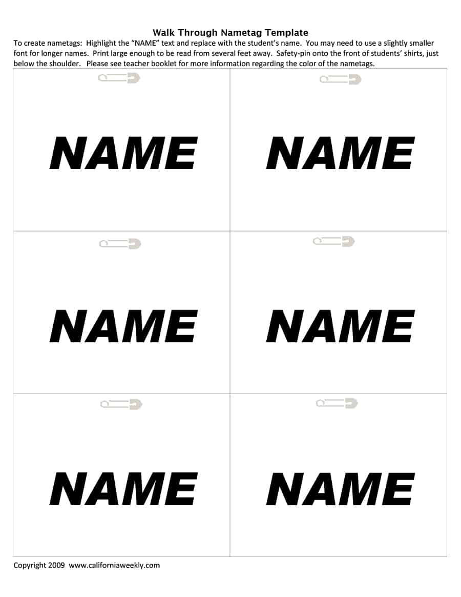 Free Printable Id Badge Template from www.wordtemplatesdocs.org