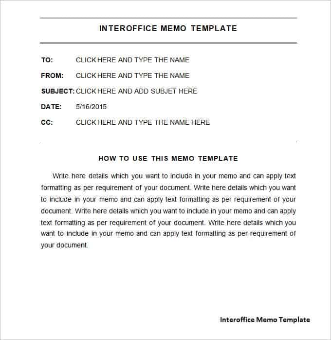 Sample Memo Template from www.wordtemplatesdocs.org