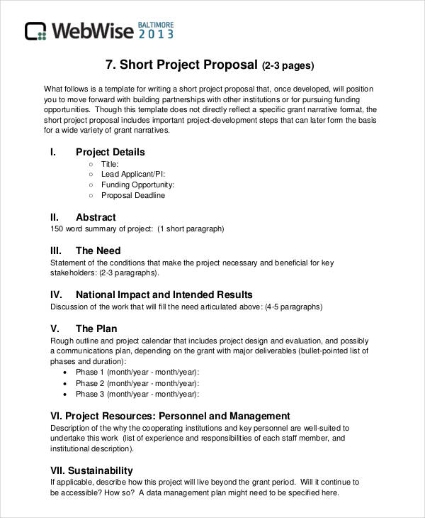 10+ Project Outline Templates Word PDF Word Excel Formats