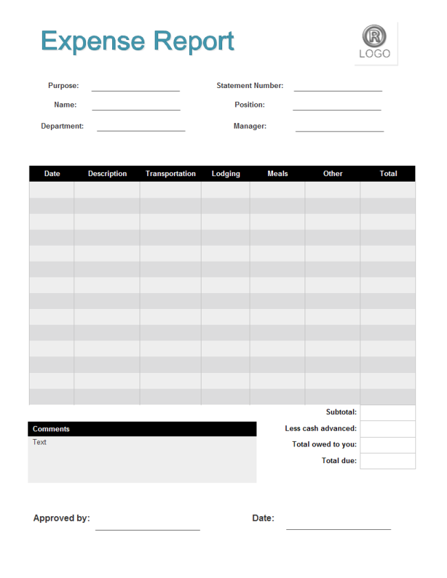 28+ Expense Report Templates Word Excel Formats