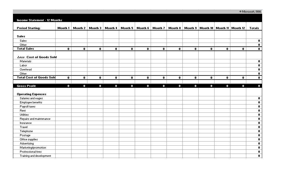 9+ Free Income Statement Templates Word Excel PDF - Word ...