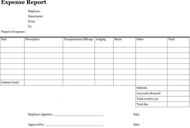 28+ Expense Report Templates - Word Excel Formats
