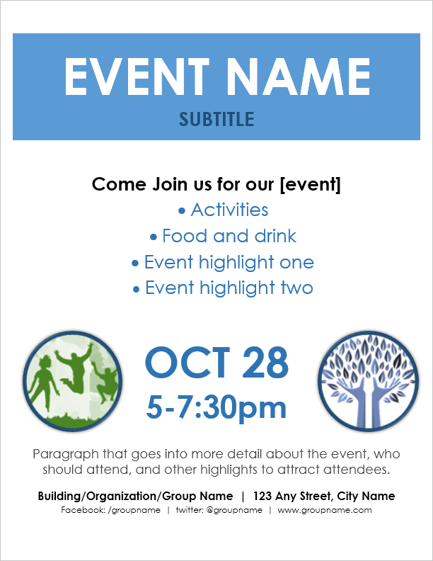 Free Flyer Templates Word Excel Formats