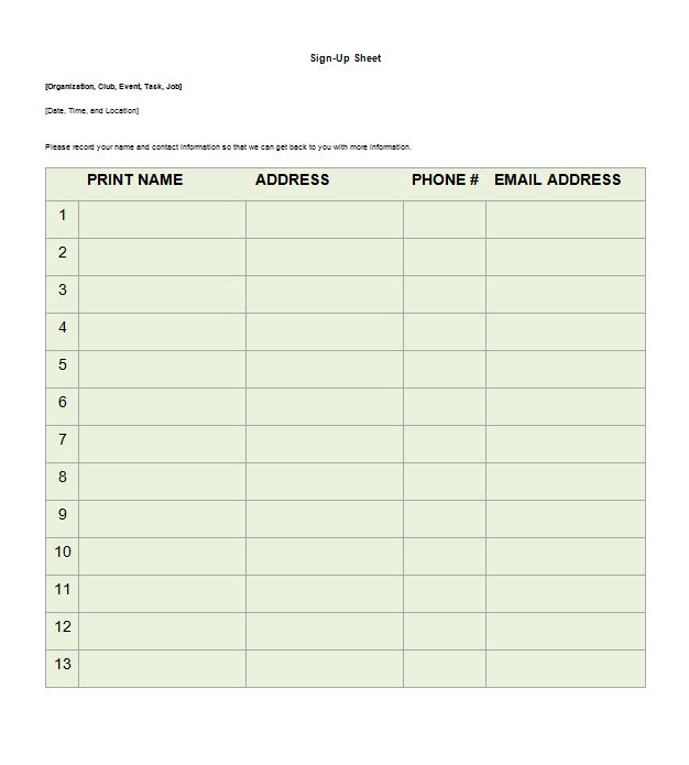 9-free-sign-up-sheet-templates-word-excel-formats