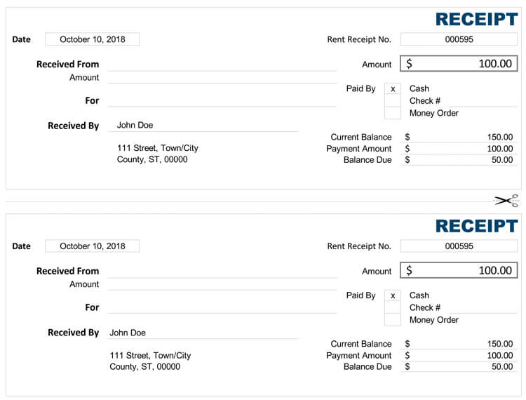 5 Free Receipt Of Payment Templates In Word Excel PDF Formats