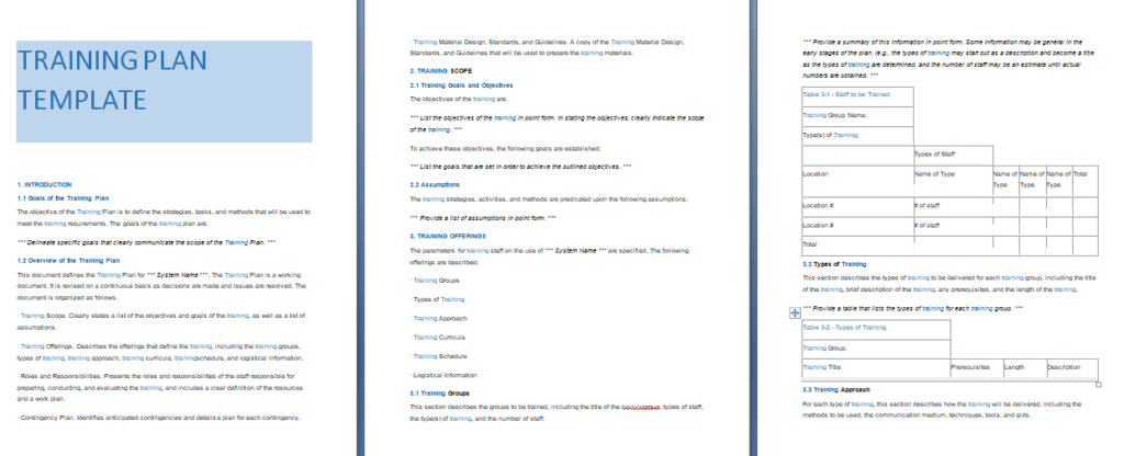 Sample Training Plan Template For Employees from www.wordtemplatesdocs.org