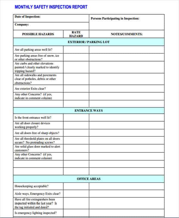 12 Monthly Report Templates Word Excel Formats