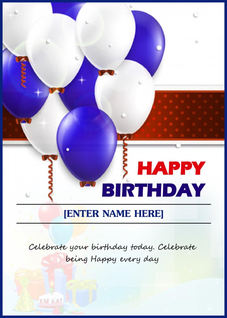 Birthday Card Template Free Download Word