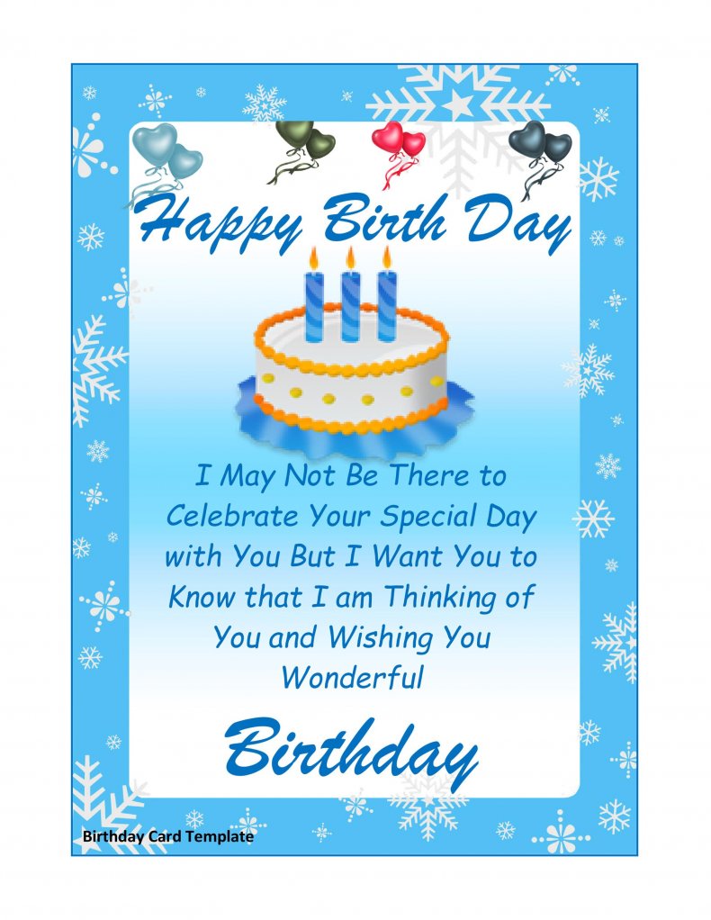 8+ Free Birthday Card Templates in Word Word Excel Formats