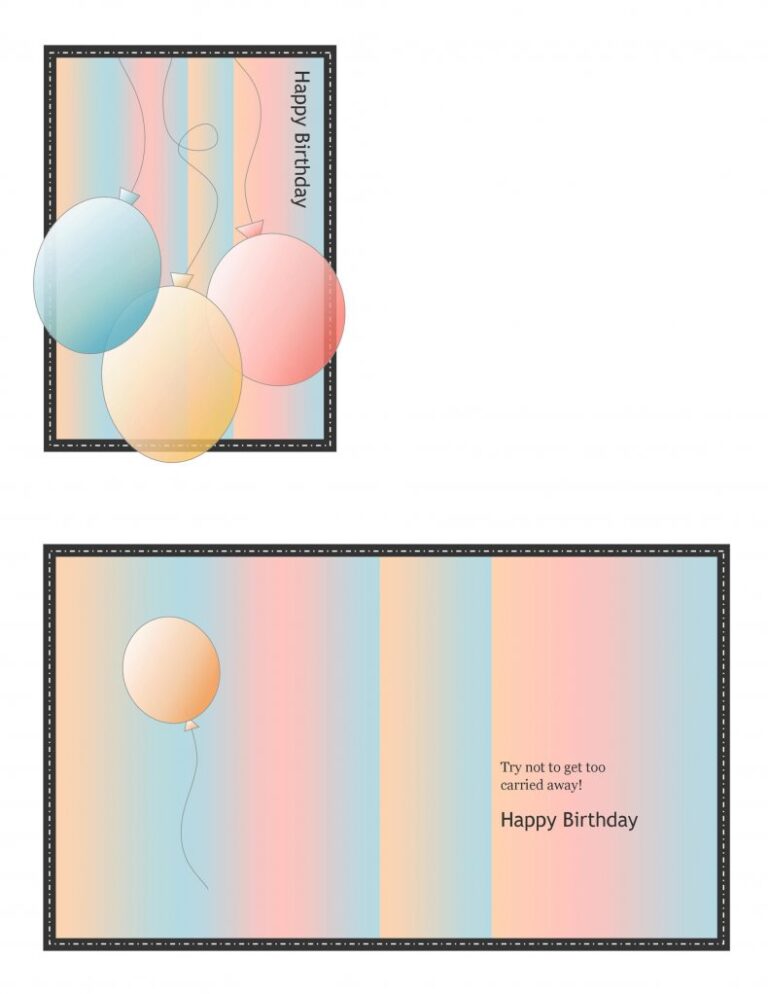 8+ Free Birthday Card Templates in Word Word Excel Formats