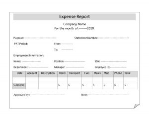 expense report expense report