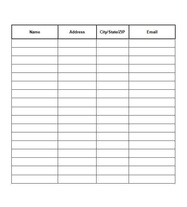 Sign-Up Sheet Template Word from www.wordtemplatesdocs.org