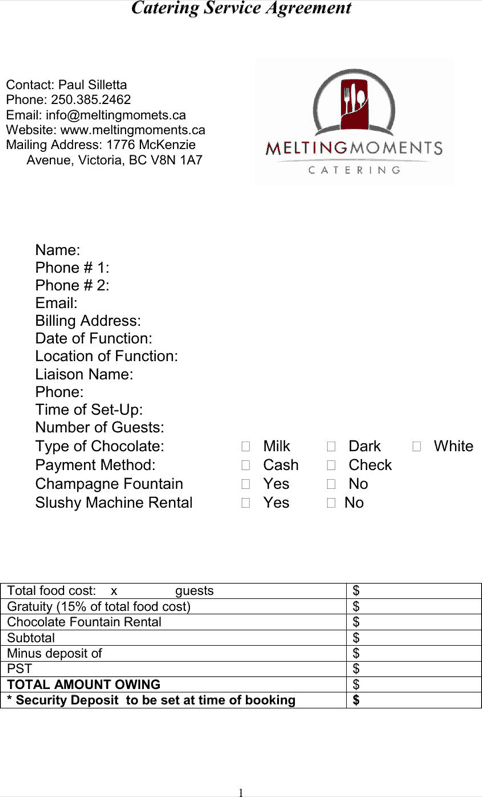 Free Templates For Service Agreement