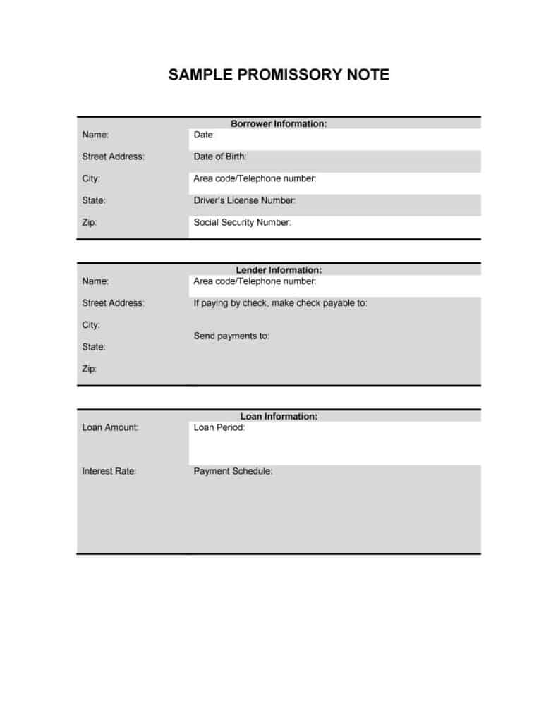 12+ Promissory Note Templates - Samples - in Microsoft Word