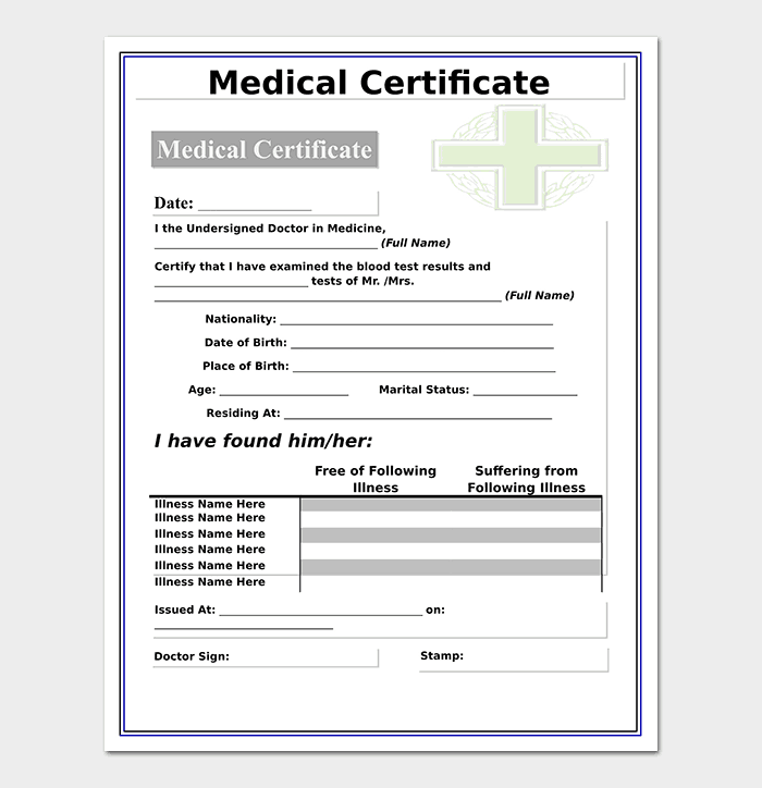 How to get a medical certificate How to get a medical certificate